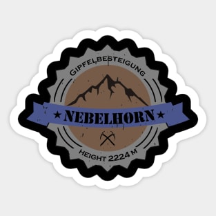 Gipfelbesteigung Nebelhorn Height 2224 m Sticker